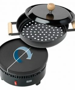 Stöckli Marroniofen Mit Holzgriff, Inkl. Grill-& Crêpe-Platte