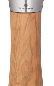 Zassenhaus Salzmühle Augsburg Aus Edelstahl/ Olivenholz 14 Cm