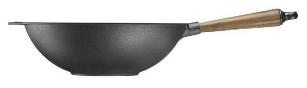 Skeppshult Wokpfanne Aus Gusseisen Mit Walnussgriff 32 Cm - Image 3
