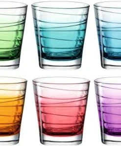 Leonardo Trinkglas VARIO STRUTTURA 6 Stück Sortiert 250 Ml Farbverlauf