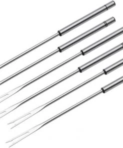 Kuhn Rikon Fleischfonduegabeln Edelstahl 6-teilig.