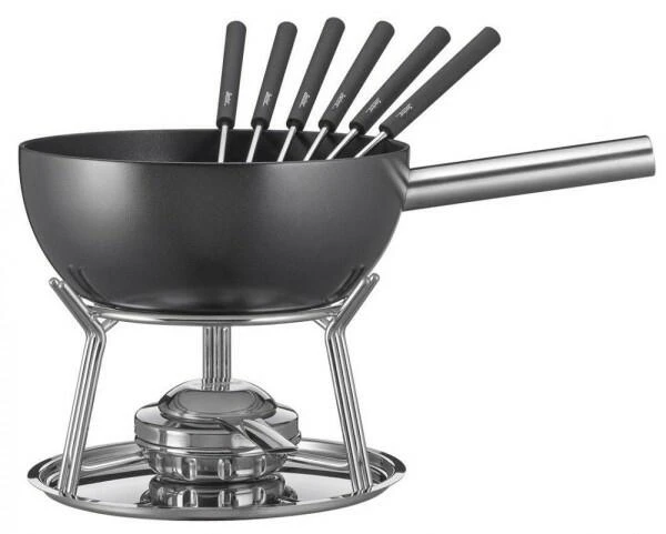 Spring Käsefondue Caquelon-Set Alu Induktion In Schwarz