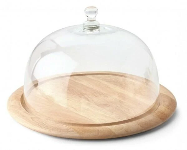 Continenta Käseglocke Rund Aus Gummibaumholz, 2-teilig Ø 26 Cm/16 Cm - Image 3