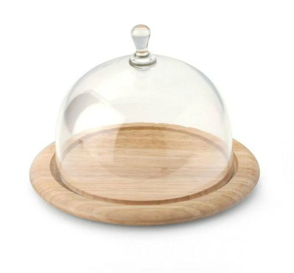 Continenta Käseglocke Rund Aus Gummibaumholz, 2-teilig Ø 20 Cm/14 Cm