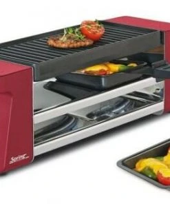 Spring Raclette2 Compact In Aluminiumguss, Rot