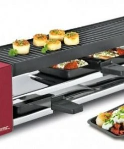 Spring Raclette4 Compact In Aluminiumguss, Rot