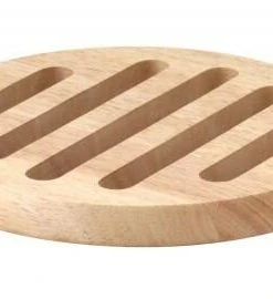 Continenta Untersetzer Rund Aus Gummibaumholz