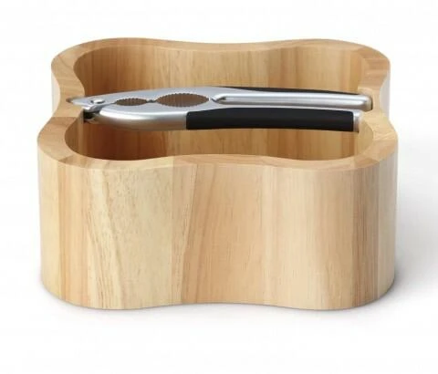 Continenta Nussschale Aus Gummibaumholz Mit Qualitätsknacker