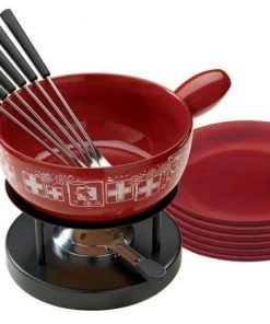 Kuhn Rikon Käsefondue Set Suisse, 15-teilig