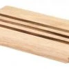 Continenta Schneidebrett Aus Gummibaumholz Mit Streifen Aus Akazienholz 30 X 19 X 1,5 Cm