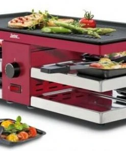 Spring Raclette8 Fun Mit Alu-Grillplatte In Rot