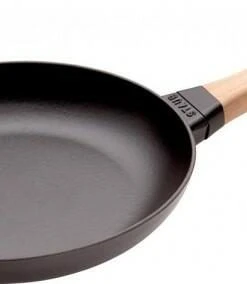 Staub Bratpfanne Aus Gusseisen Mit Holzgriff 14,9 Cm / 20 Cm