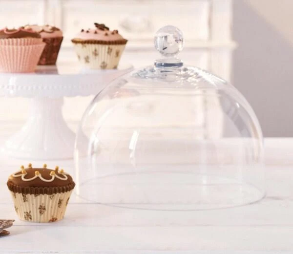 Birkmann Glashaube Für Tortenplatte Vintage 29 Cm/ 22,3 Cm - Image 2