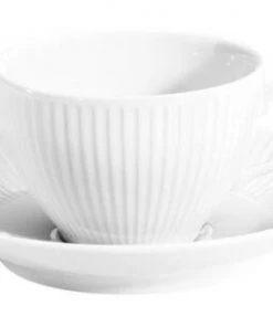 Pillivuyt Frühstückstasse Plissé Frühstückstasse Volumen 29 Cl, Höhe 67 Mm