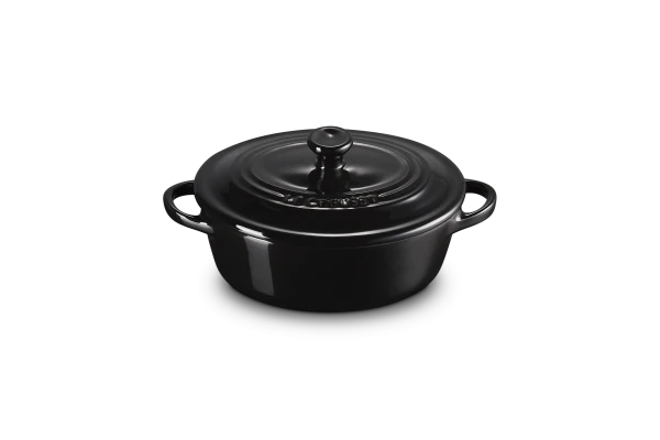 Le Creuset Mini Cocotte Oval In Schwarz - Image 3