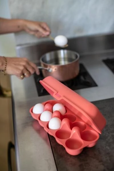 Koziol Eierbox In Coral Für 10 Eier - Image 4