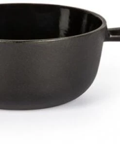 Stöckli Käsefondue-Caquelon Classic, Schwarz 18 Cm / 1,5 L