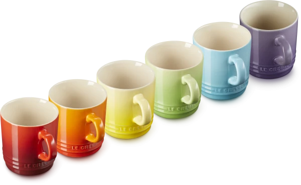 Le Creuset Becher 6er-Set 200 Ml, Regenbogen