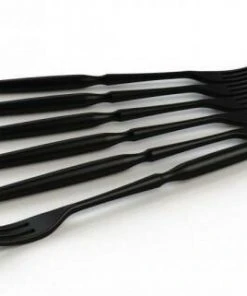 Stöckli Fonduegabeln Aus Kunststoff In Schwarz, 6-er Set