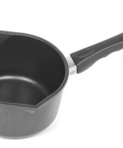 AMT Gastroguss AMT Milch- Und Saucentopf Aus Aluguss Für Induktion 18 Cm (mit 2 Ausgießern)