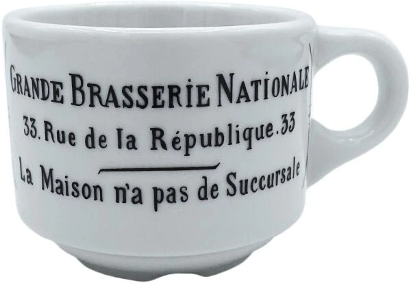 Pillivuyt Mokkatasse Brasserie Mokkatasse Europa: Volumen 10 Cl, Höhe: 53