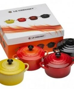 Le Creuset Mini-Cocotten Feuer & Flamme, 4er-Set