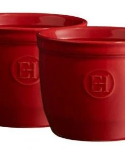 Emile Henry Töpfchen Nr. 8 In Granatapfel, 2er Set