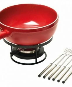 Emile Henry Käsefondue-Set In Granatapfel