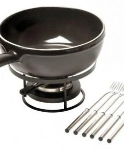 Emile Henry Käsefondue-Set In Fusain