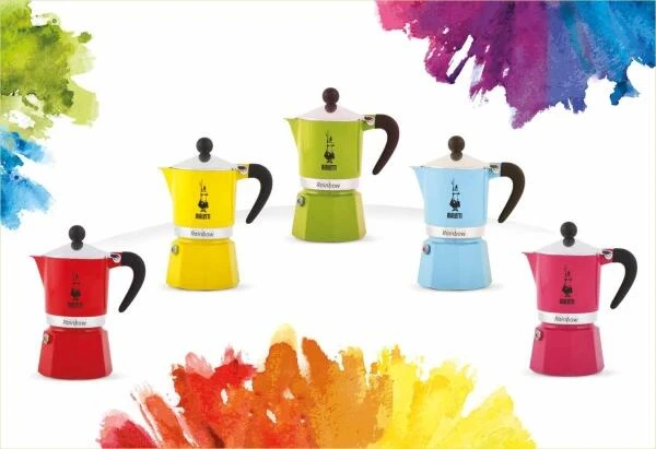 Bialetti Espressokocher Rainbow Rot 1 Tasse - Image 4