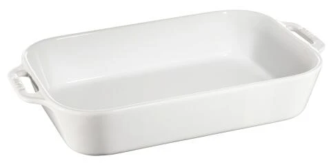 Staub Auflaufform Aus Keramik In Weiß 40 Cm / 34 X 24 X 7,6 Cm / Ca. 4,5 L