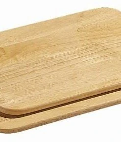 Zassenhaus Frühstücksbrett Gummibaum, 2er-Set 28 X 20 Cm