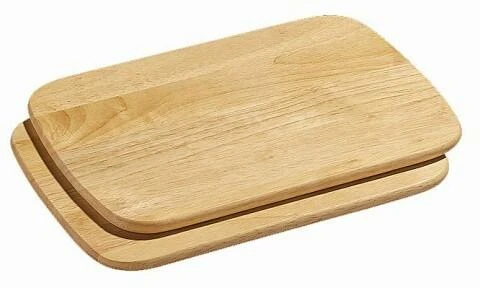 Zassenhaus Frühstücksbrett Gummibaum, 2er-Set 26 X 17 Cm