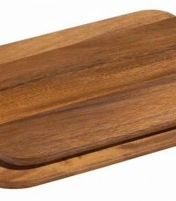 Zassenhaus Frühstücksbrett Akazienholz, 2er-Set 28 X 20 Cm, 9 Mm