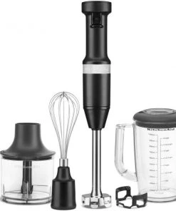 KitchenAid Stabmixer Set In Mattschwarz, Kabelgebunden