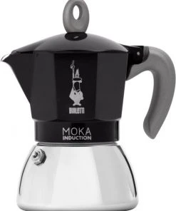 Bialetti Espressokocher Moka Induktion Black 4 Tassen