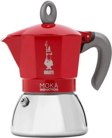 Bialetti Espressokocher Moka Induktion Red 4 Tassen