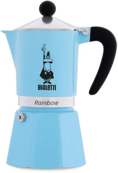 Bialetti Espressokocher Rainbow Hellblau 6 Tassen
